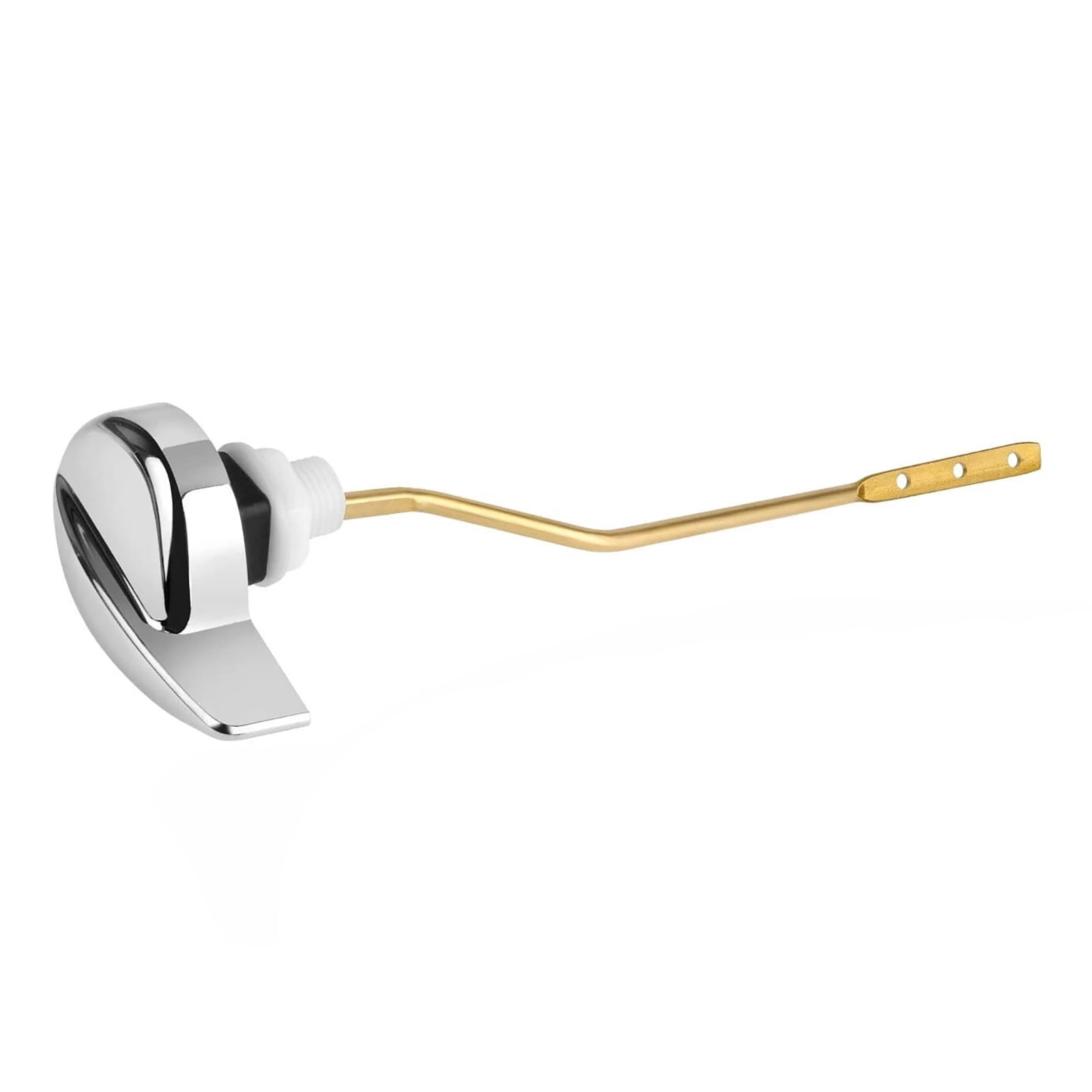 LASCO 04-1771 Economy Antique Brass Toilet Flush Lever – Alloy Arm With Plastic Spud & Nut, Bronze Finish, Easy Installation