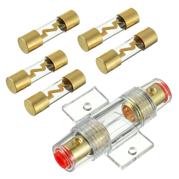 TAPDRA Dustproof Waterproof AGU Fuse Holder Built-In Fuse For 4/6/8/10 Wire Automotive Circuit System Accessory