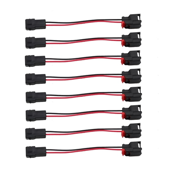 TAPDRA EV1 To EV6 EV14 Wiring Adapter Plastic Connector 8Pcs Direct Replacement For LS1 LS2 LT1 Fuel Injectors