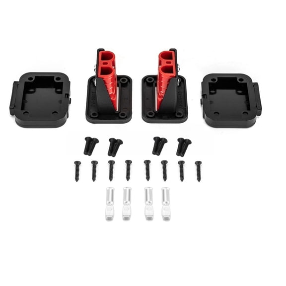 TAPDRA Easy Install 50A Winch Connector Kit for RVs Trucks Boats Marine Use Generator Charger Self-tapping Screws Included Flush Mount