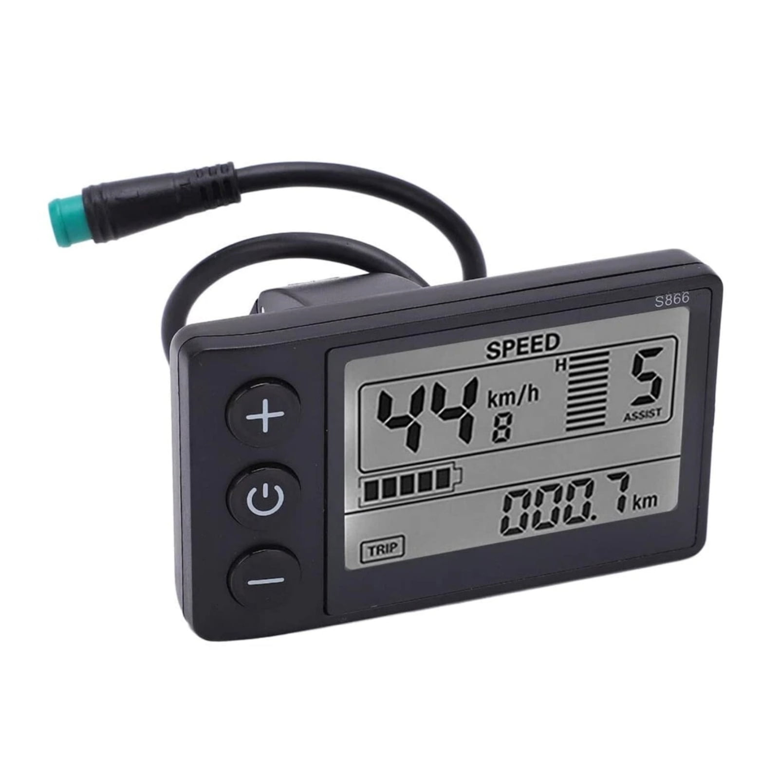 TAPDRA Electric Bike LCD Display for 22.2mm Handlebars Speed Distance ...