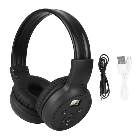 TAPDRA FM Headphones Rechargeable 50-108MHz Excellent Reception Auto Search Preset Long Lasting Battery AUX Cable Stereo Sound Lightweight