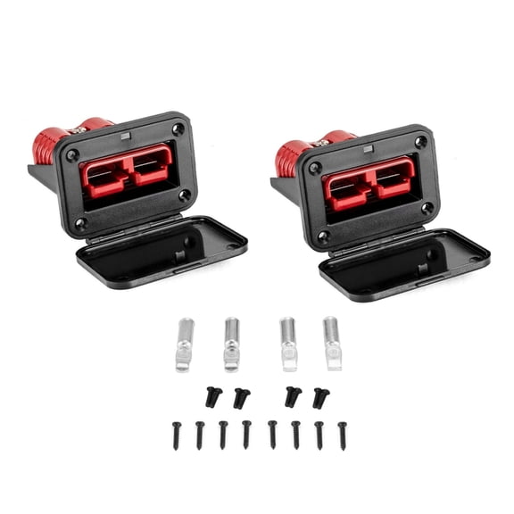 TAPDRA Flush Mount 50A Connector Kit for UTVs ATVs RVs Trucks Boats Generator Battery Charger 6AWG-16AWG UL94 V-0