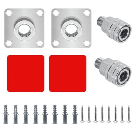 TAPDRA Foam Sprayer Holder for Pressure Washers 1/4” Quick Connect Stainless Steel Wall Mount Organizer 2 Pack
