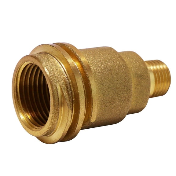TAPDRA For RV Trailer Grill Fryer Propane Gas Fitting Adapter Solid Brass QCC1 POL to 14 NPT Male Thread 2lb Cylinder Refill
