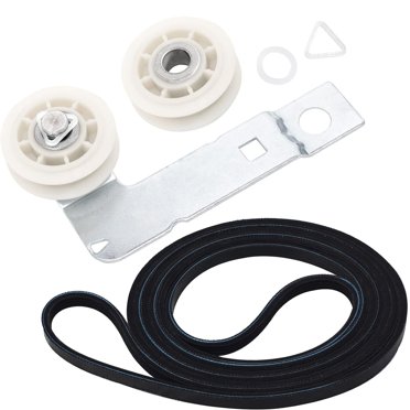 Whirlpool Dryer Repair Kit – Belt, Pulley & Rollers For LER4634PQ0, LER4634JQ0, LER4634EQ2 – Made In USA
