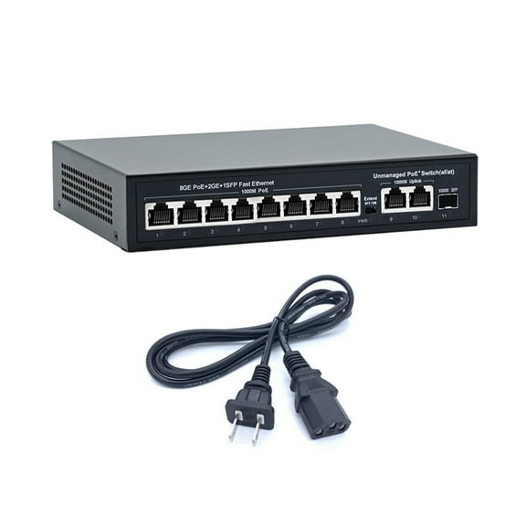 TAPDRA Gigabit POE Unmanaged Switch, 8 POE Ports, 1000mbps, for Network Surveillance Systems, No Configuration Needed