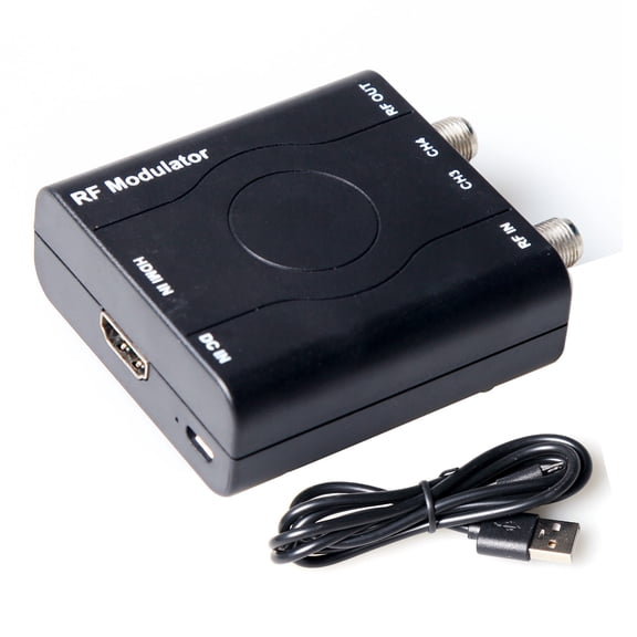 TAPDRA HD to RF Coax Converter NTSC Modulator 1080P VHF for Old TVs DVD Players Game Consoles No Driver Needed