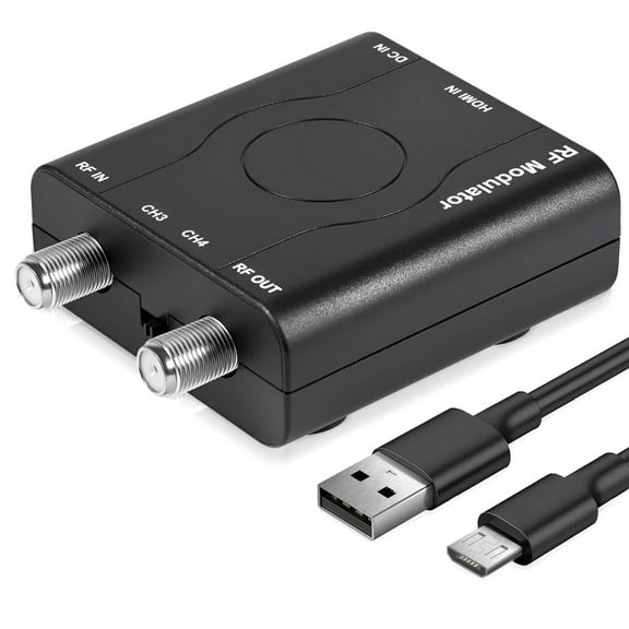 TAPDRA HD to RF Modulator 1080P NTSC Coaxial Adapter Converter for Game Consoles DVD Players Easy Setup