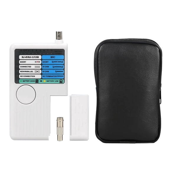 TAPDRA Handheld Remote Network Cable Tester 600ft Max Distance LED Indicator Beeper For Cat5 Cat6 STP UTP Cable Verification