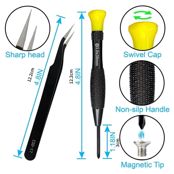 TAPDRA High Hardness S2 Screwdriver Kit With Auxiliary Tools For Portable Electronic Device Daily Disassembly Repair Accessories