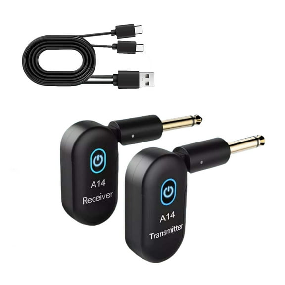 TAPDRA High Performance A14 Wireless Transmitter and Receiver for Guitars Violins and Basses with 30m Range