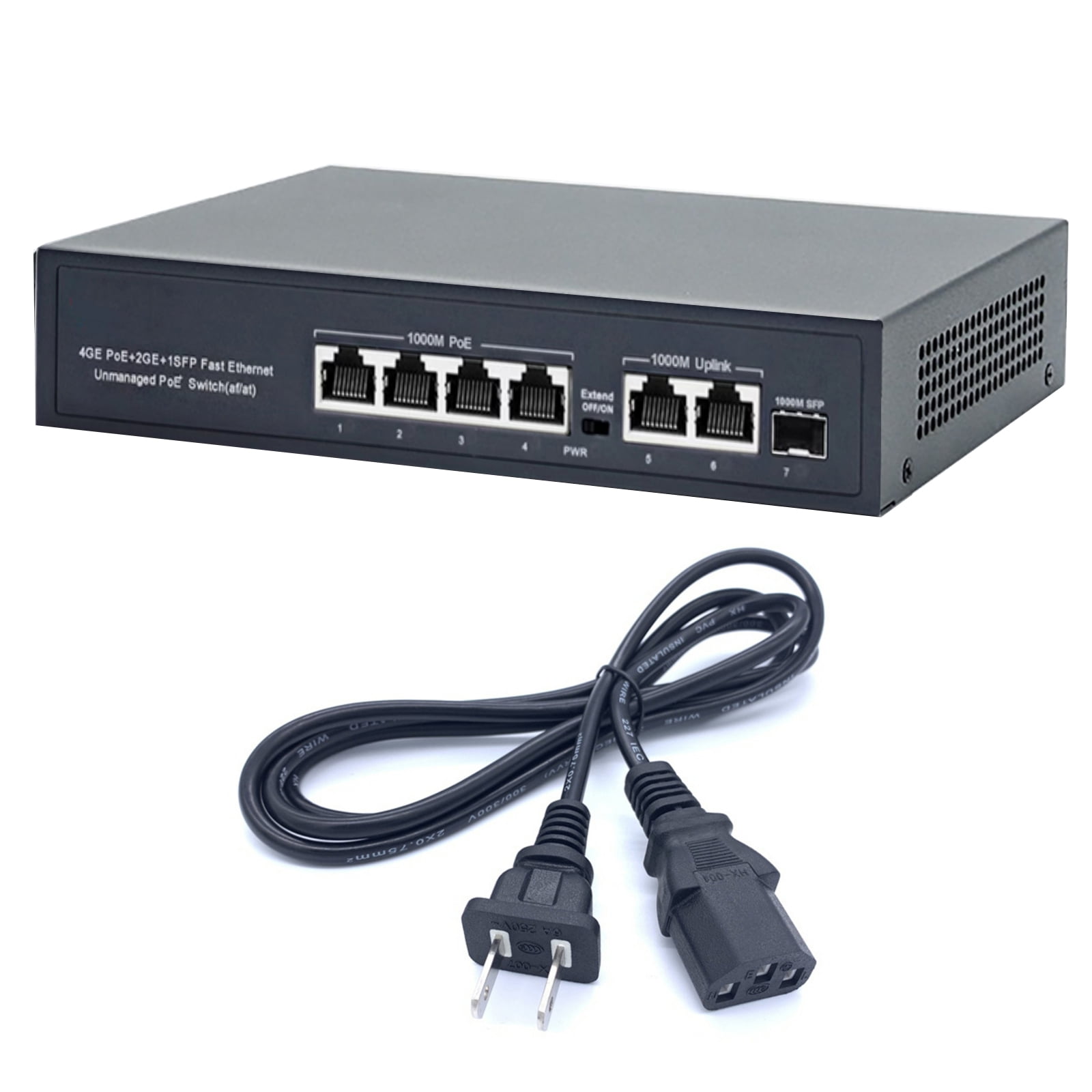 TAPDRA IEEE802.3at/af Compliant 1000mbps POE Switch with 4 POE Ports for Network Expansion and Power Supply