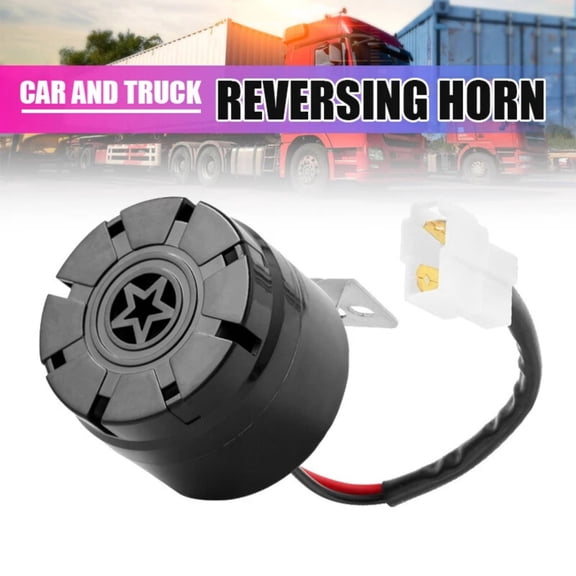 TAPDRA IP67 Waterproof 105dB Reversing Horn 12V-24V 300mA Black Plastic Backup Alarm For Engineering SUV Truck