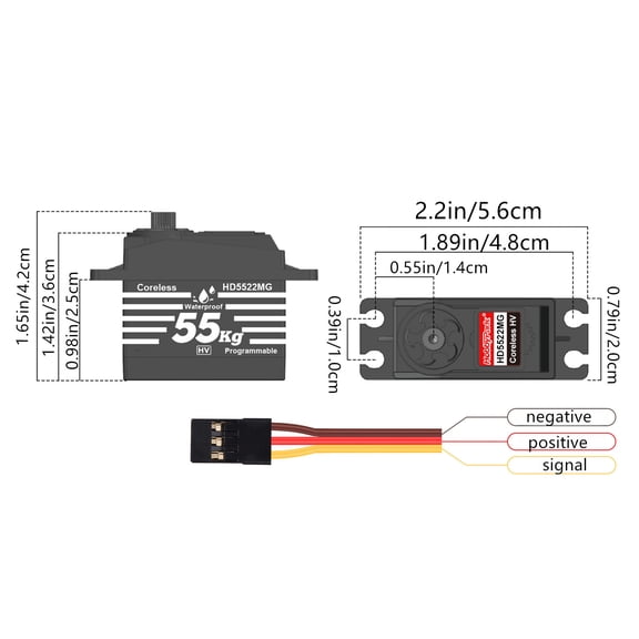 TAPDRA Ip67 Waterproof Digital Servo 25T 90-180 4.8V-8.4V For Rc Model Car Boat Robot Steering Equipment
