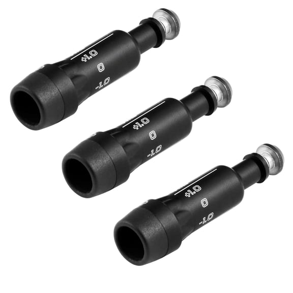 TAPDRA Left Hand Golf Sleeve Adapter 3Pcs Aluminum Adjustable for Ping G430 G410 Driver Fairway Wood Black