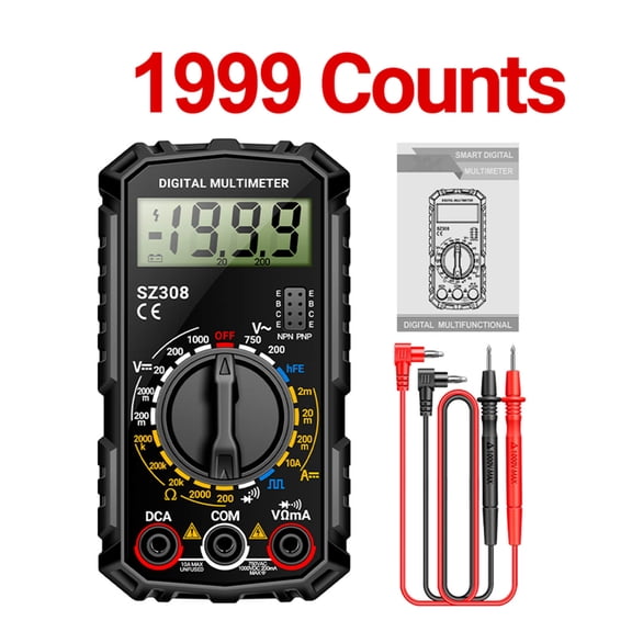 TAPDRA Low Light Usable Digital Multimeter Backlit Screen For Automotive Industrial Electrical Diagnostic Work