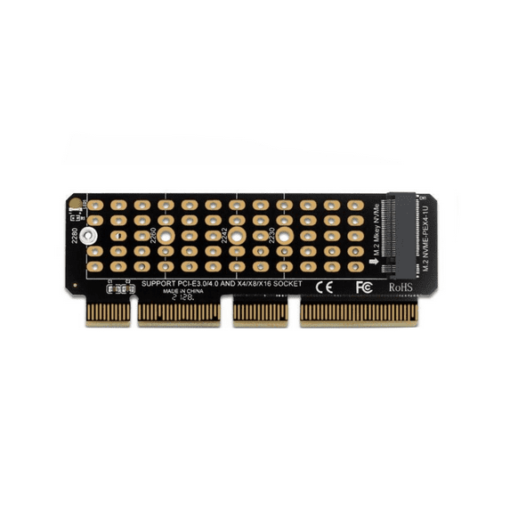 TAPDRA M.2 NVMe to PCI-E 4.0 Adapter Card Metal & Glass Fiber, Supports 2230/2242/2260/2280, for High-Speed Data Transfer