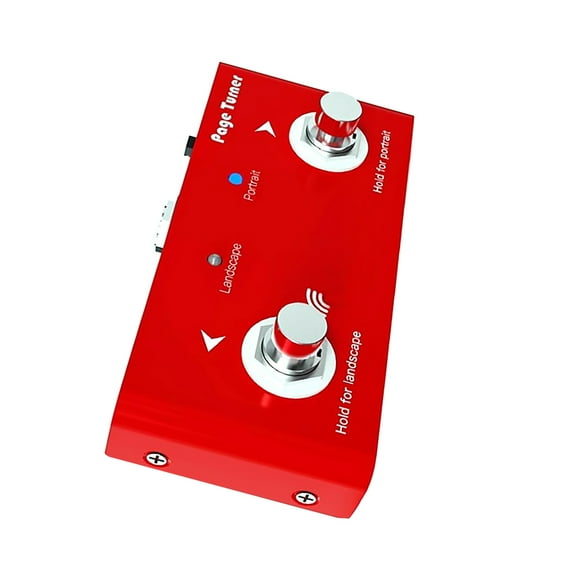 TAPDRA Metal Page Turner Pedal Controller for Score Reading Apps, Compatible with IOS/Android/Windows/Mac, Rechargeable