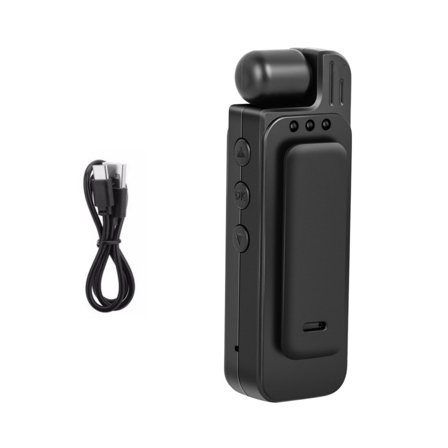 TAPDRA Mini Camera 1080P Rotating Lens Night Vision 1200mAh 4H Record Loop Record 128GB TF Card Dash Law Enforcement