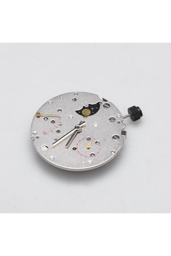 Multi Function Automatic Movement Central Hands Moon Phase Date Power Reserve for Analog Watch Components