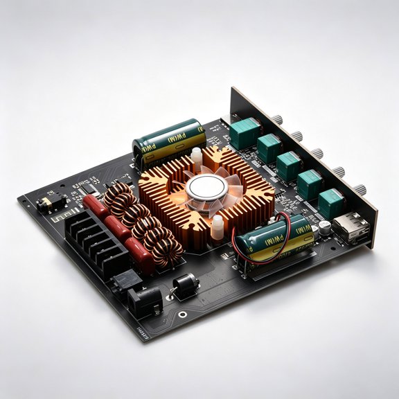 TAPDRA MultiSource Input 2.1Channel Power Amplifier Module compatible with Home DIY Speaker Theater Project Parts