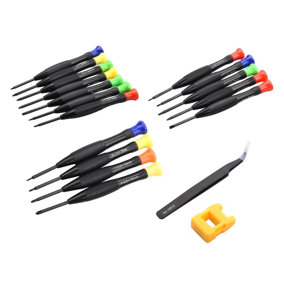 TAPDRA Multi-Type Screwdriver Kit Torx Phillips Flathead Bits With Magnetizer Tweezers For Household Small Electronic Maintenance Accessories