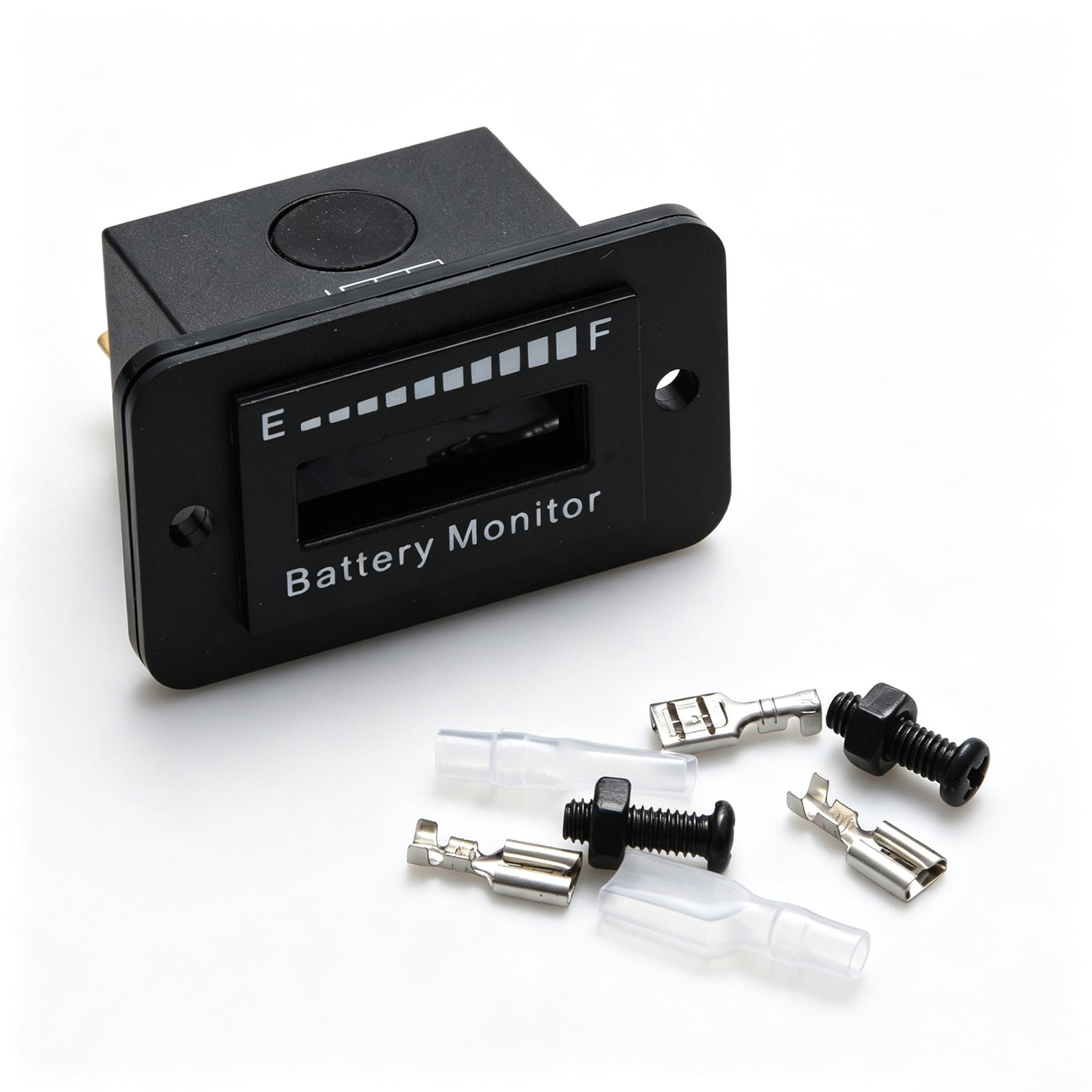 TAPDRA Multi‑Volt LED Battery Level Indicator, 10‑Segment Display Meter ...