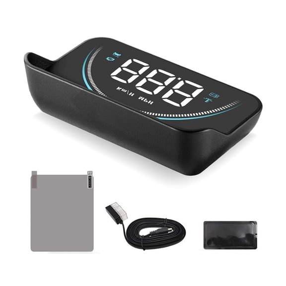 TAPDRA OBDII HUD for Vehicle Data Monitoring Mileage Switching Error Code Clearing for compatible cars Black Control Manual