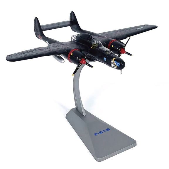 TAPDRA P 61B Black Widow USA Air Force WWII Fighter 1:72 Scale Model Plane Diecast Alloy Collection Display Decor Gift