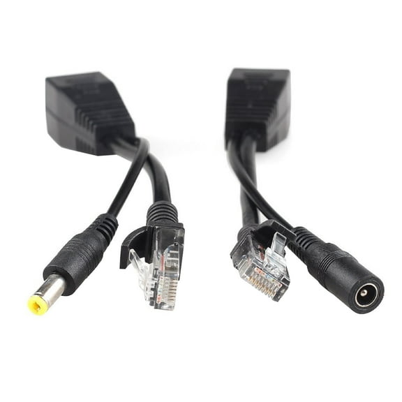 TAPDRA POE Splitter Cable Adapter Passive Power Over Ethernet, 12V DC Output for IP Cameras Adapter