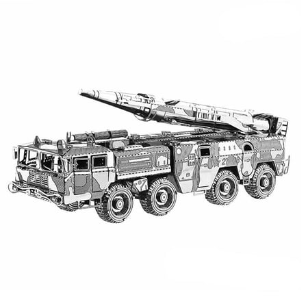 TAPDRA Part 1/100 3D Metal Kits Dongfeng 11 Missile Vehicle Military Model for Collection(Unassembled Kit )