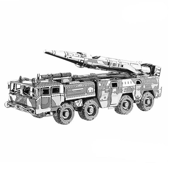 TAPDRA Part 1/100 3D Metal Kits Dongfeng 11 Missile Vehicle Military Model for Collection(Unassembled Kit )