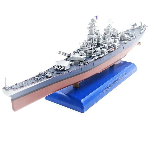 TAPDRA Perfect Gift for Ship Enthusiasts WWII USS New Jersey BB-62 Battleship Model, 10.6in
