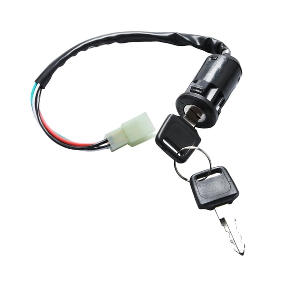 TAPDRA Plug And Play 4 Pin Ignition Switch Assembly With Keys For Small Engine ATV Scooter Dirt Bike Power Control