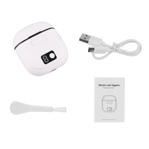 TAPDRA Portable Nail Grinder White 5V Working Voltage 500mAh Battery Life 3 Speed Regulation Digital Display for Personal Use