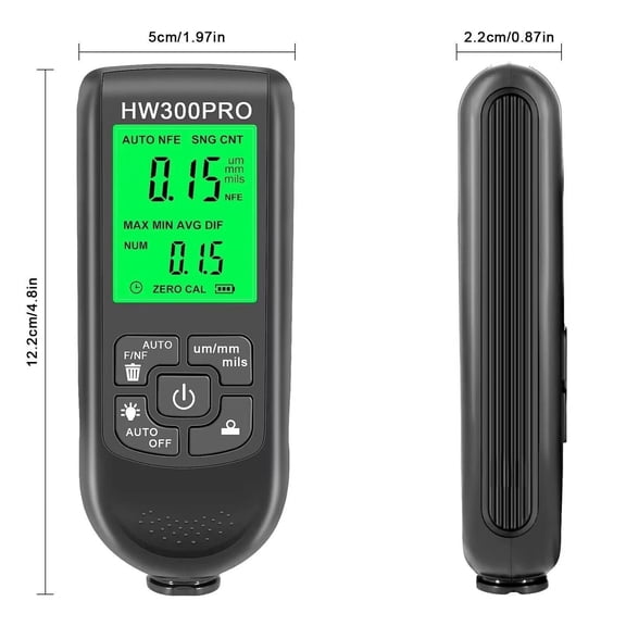 TAPDRA Portable Paint Thickness Meter Compact Size Lcd Backlight Display For Commodity Inspection Chemical Industry Metal Processing