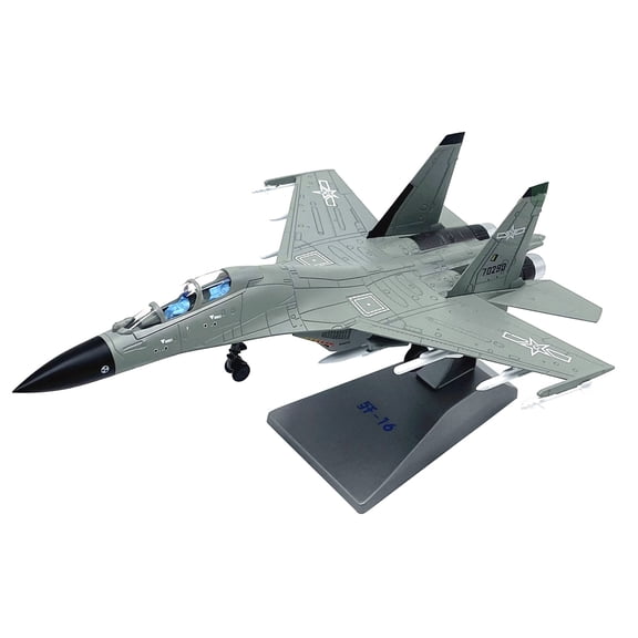 TAPDRA Precise J-16 Fighter Replica 1:100 Scale, Decorate Space with This Alloy Model Airplane for Aviation Fans