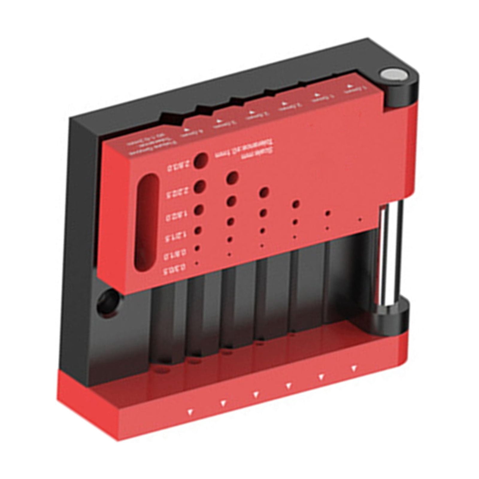 TAPDRA Precision Hole Punch Jig for DIY Projects Adjustable 0.3-3mm Drill Guide with Compression Screw