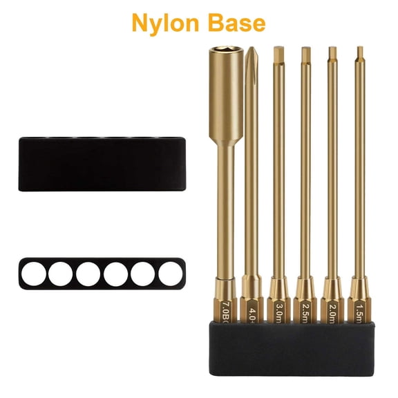 TAPDRA RC Model Car Tool Kit Aluminum Alloy Hollow Core Handle Hex Driver Set for Traxxas Arrma Axial 1/16 1/18 RC Trucks Buggies Tuning
