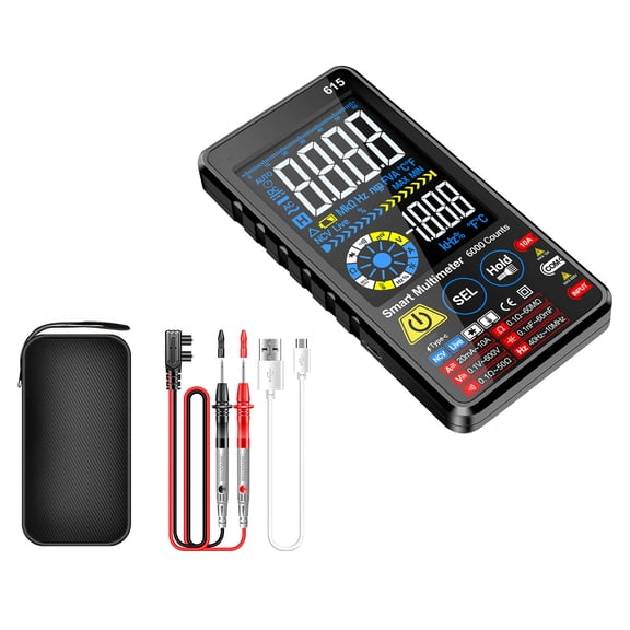 TAPDRA Rechargeable Digital Multimeter 700mAh Battery Continuity Diode Test For Industrial Electrical Maintenance Tool