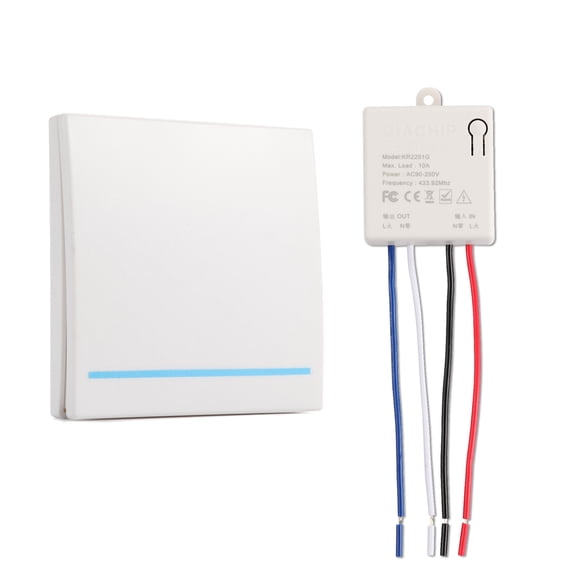 TAPDRA Remote Light Switch Set with Strong RF Signal, Perfect for Lofts, Garages, and More Spaces