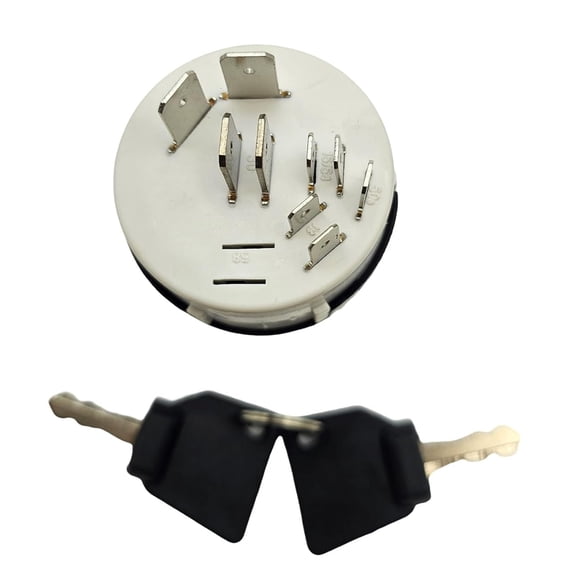 TAPDRA Replacement Ignition Switch 701-45500 for JCB Fastrac 2115 3155 4160 7170 Series Tractor with 2 Keys Metal Plastic
