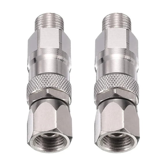 TAPDRA Rustproof Stainless Steel Swivel Joint For Airless Paint Hose 1/4" Male To Female Spray Gun Connector
