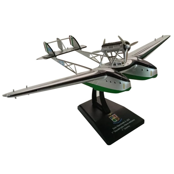 TAPDRA SIAI-Marchetti S.55X Flying Boat Model 1:144 Scale WWII Italy Die Cast Alloy Plastic for Collectors Decor Gifts