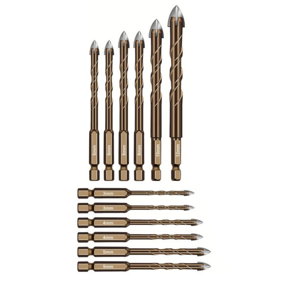 TAPDRA Serrated Flute Steel Drill Bit Kit With Multiple Sizes For Household Renovation Engineering Material Hole Drilling Use