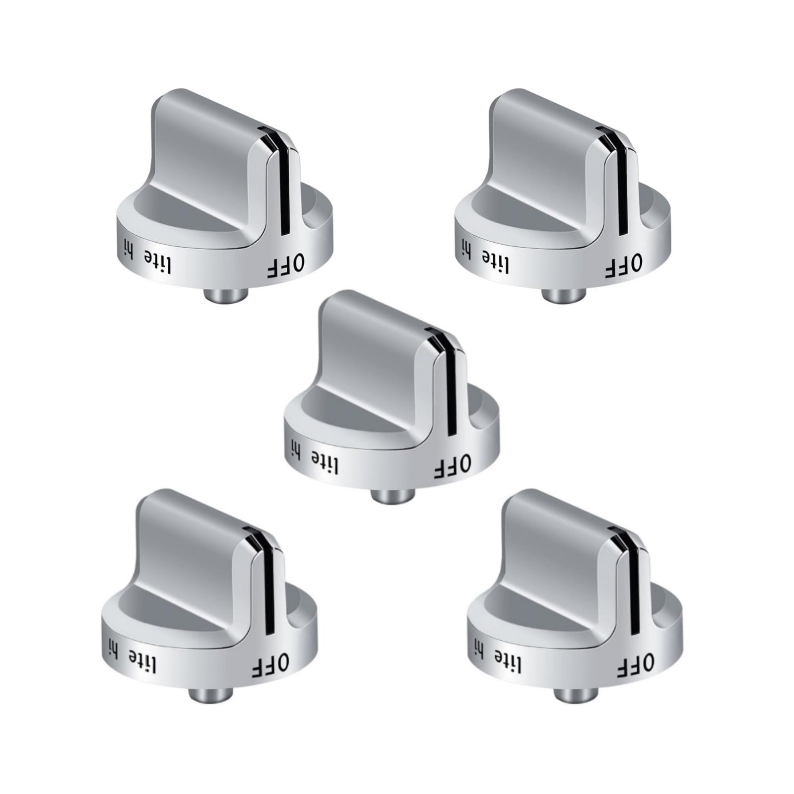 TAPDRA Silver Stove Knob Replacement for Frigidaire Models - Heat-Resistant & Non-Toxic