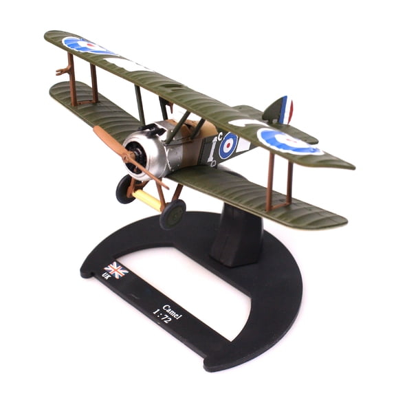 TAPDRA Sopwith Camel F.1 Biplane Model 1:72 Scale British Alloy Plastic for Collection Decor Showcase Enthusiast