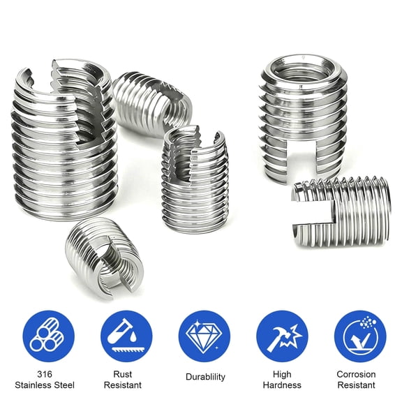 TAPDRA Stainless Steel Self Tapping Thread Repair Kit Metric Sizes Complete Set For Mechanics Engineers DIY Enthusiasts