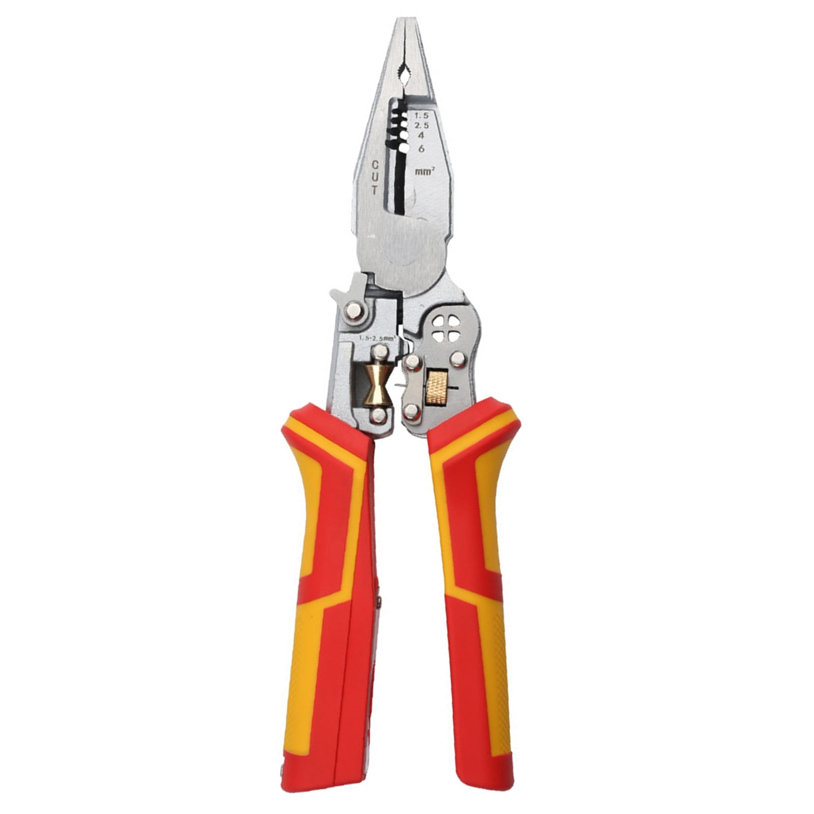TAPDRA Stainless Steel Wire Stripper For Electrical Tasks Adjustable Blade Non Slip Grip Wire Cutting Twisting Detection